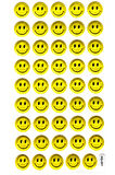 Sticker Kabartmalı Stiker Defter Planlayıcı Etiket (HQ001)-17x9 cm- Gülen Emoji