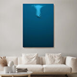 Denize Düşen Çocuk Kanvas Tablo, "Herkes yüzerken boğulmak gibidir."-5208