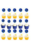 Batman Karakter Doğum Günü Konsepti & Batman Temalı Pasta Cupcake Süsleme Karton Kürdan 20 Adet