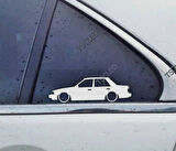 323 sedan Kelebek Cam Oto Sticker 2 Adet