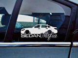 Accord 10th gen Kelebek Cam Araba oto Sticker 19 cm 2 Adet