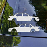 Accord Sedan CB7 Kelebek Cam Oto Sticker 17 CM 2 Adet