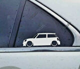 Cooper S Kelebek Cam Oto Sticker 17 CM 2 Adet