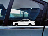 E34 M5 535i, 530i Kelebek Cam Oto Sticker 17 CM 2 Adet