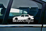 E36 3-series M3 Kelebek Cam Araba oto Sticker 19 cm 2 Adet