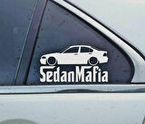 E46 3-series sedan Kelebek Cam Araba oto Sticker 19 cm 2 Adet
