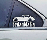 F01 7-series 730d Kelebek Cam Araba oto Sticker 19 cm 2 Adet