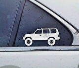 Land Cruiser Prado Kelebek Cam Oto Sticker 17 CM 2 Adet