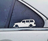 Nitro SUV Kelebek Cam Araba oto Sticker 19 cm 2 Adet