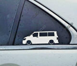 T6 multivan Transporter Kelebek Cam Oto Sticker 2 Adet