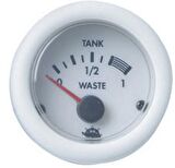 Pis su tankı seviye göstergesi 10-180 Ohm Beyaz Kadranlı 24V