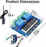 XH-M452 / ZFX-452 Termostat Sıcaklık ve Nem Denetleyici Modülü (Çift LED Dijital Ekran)