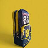 Relaxion Üç Gözlü Greyhound Basketball Sarı Kalem Çantası/Kalemlik (160)