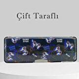 Fixpoint Çift Taraflı, Çift Kalemtıraşlı, Cüzdan Tipi Mavi Kalem Çantası/Kalemlik