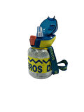 Nerox Süper Heros Kilitli Kapak Matara Suluk 670 ML 1437 Sarı Lacivert