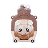 Relaxion Hediyeli, İthal Lüx Kahverengi Matara/Suluk 1000 Ml (451)