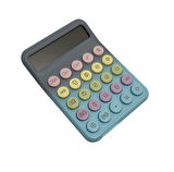 Runzon Renkli Hesap Makinesi Yuvarlak Uçlu 12 Hane Mavi RZ-822