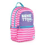 Benetton 4'lü Okul Çantası Seti ( Sırt Çantası, Beslenme ve Kalemlik) Matara Hediye
