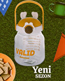 Relaxion Hediyeli, İthal Lüx Kulaklı Beyaz -Sarı Matara/Suluk 1100 Ml (446)