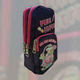 Relaxion Üç Gözlü Greyhound Pink Pembe Kalem Çantası/Kalemlik (160)