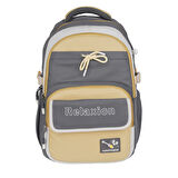 Relaxion Yeni Sezon Kalemlikli Gri-Sarı Premium Okul Sırt Çanta 1512
