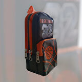 Relaxion Üç Gözlü Greyhound Basketball Turuncu Kalem Çantası/Kalemlik (160)