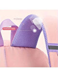 Relaxion 1460 Açık Pembe Mavi İthal Kore Tarzı Unisex Çocuk İlkokul Sırt Çantası