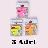 Homix 3 PAKET Kalp Şeklinde Yapışkanlı Notluk 76 x 76 cm Neon Renkler 100 Yp