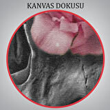 İskelet Kafa ve Pembe Çiçekler Kanvas Tablo Duvar Sanatı-5234