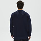 Nautica Erkek Lacivert Standart Fit Kapüşonlu Sweatshirt
