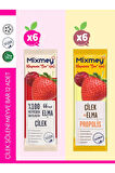 Mixmey Çilek Şöleni Meyve Bar 12 Adet | Koruyucusuz, Glutensiz Sağlıklı Atıştırmalık