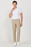 Altınyıldız Classics Normal Bel Dar Paça Slim Fit Bej Erkek Pantolon 4A0123200097