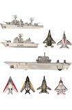 Uçak Gemisi Filo Seti Savaş Gemisi Savaş Uçağı Uçak Fırlatan Gemi Oyuncak Uçak Gemi Seti