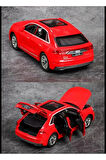 Audi Q8 SUV Tarzı Araba 1:24 Diecast Metal Model Araba Koleksiyon Araba Sesli Işıklı Audi Jip Araba