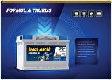 İnci Akü 12V 72 Amper Ah 700 CCA Formul A Taurus