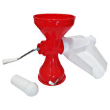 PLASTİK SÜZGEÇLİ - HAZNELİ SALÇA MAKİNESİ  METAL KOLLU EV YAPIMI FİRESİZ PRATİK KULLANIM BRKT-312007 (5250)