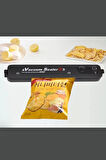 Vacuum Sealer Ev Tipi Vakumlama ve Yapıştırma Makinesi + 10 Adet Vakum Poşeti (5250)