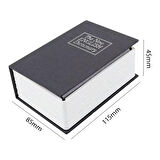 Kitap Görünümlü Metal Kasa Kumbara Tipi (5250)