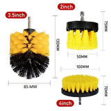 Matkap Ucuna Takılan 3&apos;lü Fırça Temizlik Seti (5250)