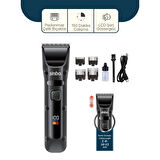 USB ŞARJLI - LCD GÖSTERGELİ SAÇ - SAKAL KESME TRAŞ MAKİNESİ SHC-1911 (5250)