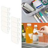 10&apos;luŞeffaf Buzdolabı Yan Kapı Düzenleyici Buzdolabı Dolap İçi Bölümleyici Aparatlar (5250)