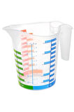 500 ml Renkli Dereceli Sert Plastik Mutfak Ölçü Kabı (5250)