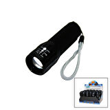 LED GOLD ORION HIGHLIGHTING ALUMİNUM FLASHLİGHT PİLLİ ZOOMLU EL FENERİ METAL KASA (5250)