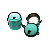 TURKUAZ 2Lİ SEFER TASI SAKLAMA KABI 1.2LT (5250)