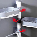 Çoklu Sabun Tutucu Fonksiyonel Banyo Sabunluk (5250)