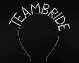 Kristal Taşlı Gümüş Renk Team Bride Gelin Tacı (5250)