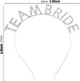 Kristal Taşlı Gümüş Renk Team Bride Gelin Tacı (5250)