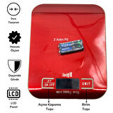 TF 1002 Hassas Ölçümlü Maksimum 5 Kg Kapasiteli Led Ekran Platin Dijital Mutfak Tartısı (5250)