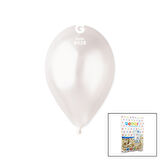 GM-110-28 METALİK - BEYAZ BALON 11&apos;&apos; - 28CM - 100 PARÇA (5250)