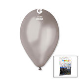 GM-110-38 METALİK - GÜMÜŞ BALON 11&apos;&apos; - 28CM - 100 PARÇA (5250)
